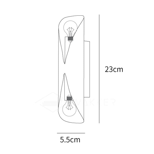 Diamonds Brass Wall Lamp