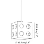 Dice Travertine Pendant Light