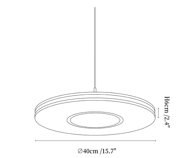 Disc Acoustic Pendant Light