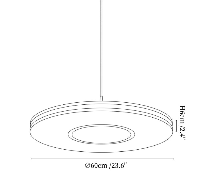 Disc Acoustic Pendant Light