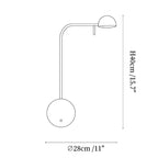 Disc Base Dome Wall Sconce