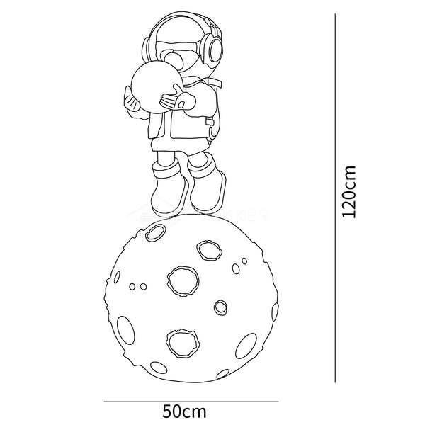 Diver Astronaut Built-in Battery Floor Lamp