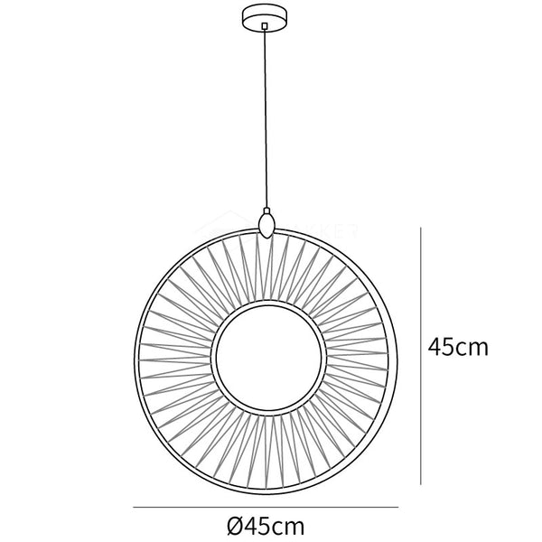 Dix Heures Pendant Light