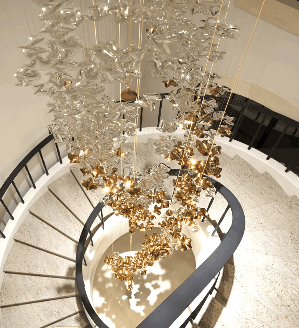 Tidal Art Glass Chandelier