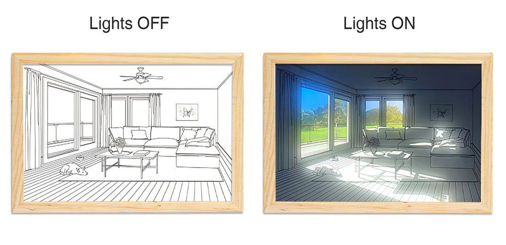 Dog Sunbathing Mural Art Lamp