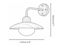 Dome Arm Plug-in Wall Lamp
