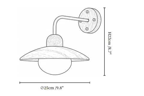Dome Arm Wall Lamp