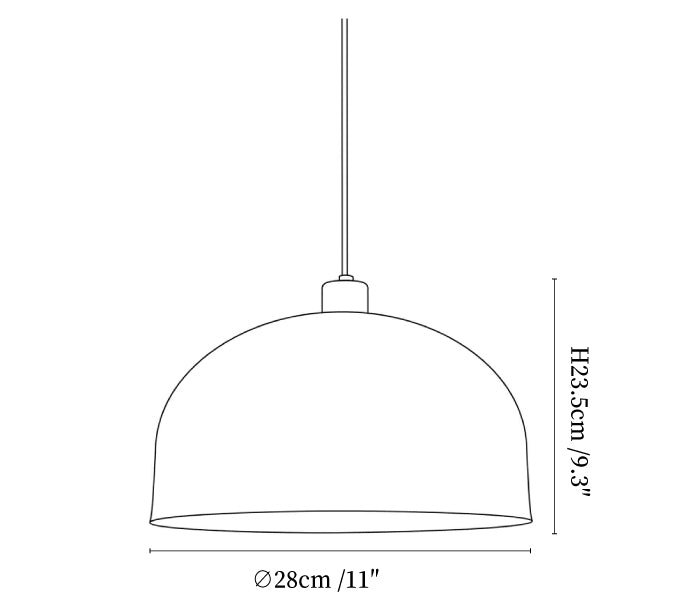 Dome Hat Acoustic Pendant Light