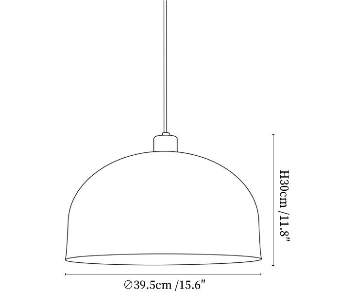 Dome Hat Acoustic Pendant Light