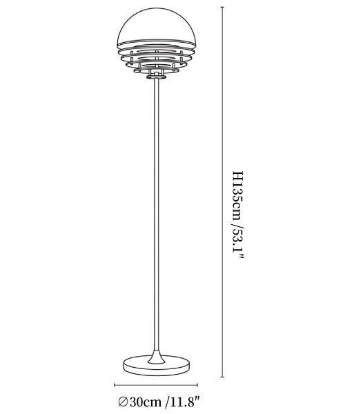 Dome Louver Floor Lamp