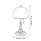 Dome Wooden Table Lamp