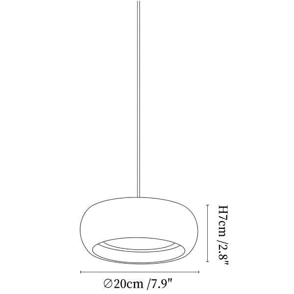 Donut Travertine Pendant Lamp