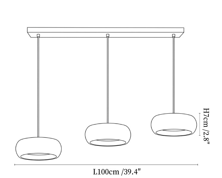 Donut Travertine Pendant Lamp