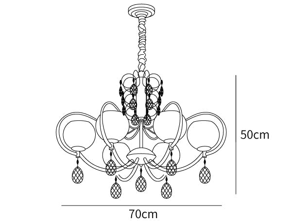 Doria Crystal Chandelier