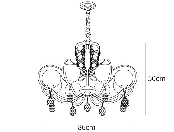 Doria Crystal Chandelier