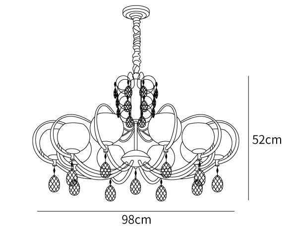 Doria Crystal Chandelier
