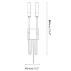 Double Arrow Plug-in Wall Sconce