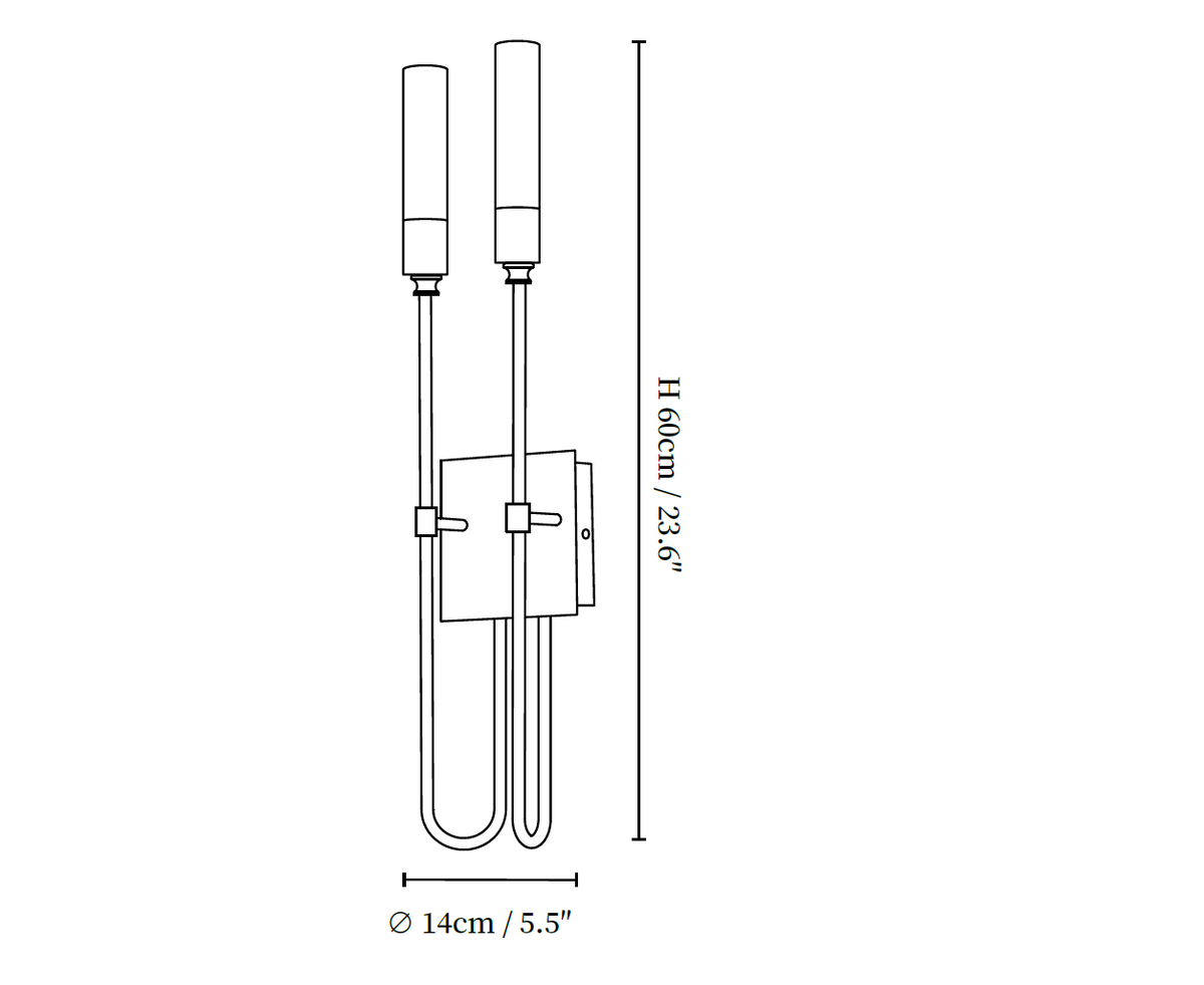 Double Arrow Wall Sconce