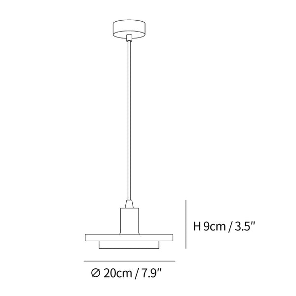 Double Circle Pendant Light