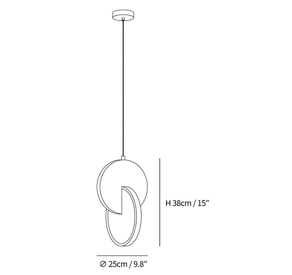 Double Disk Pendant Lamp