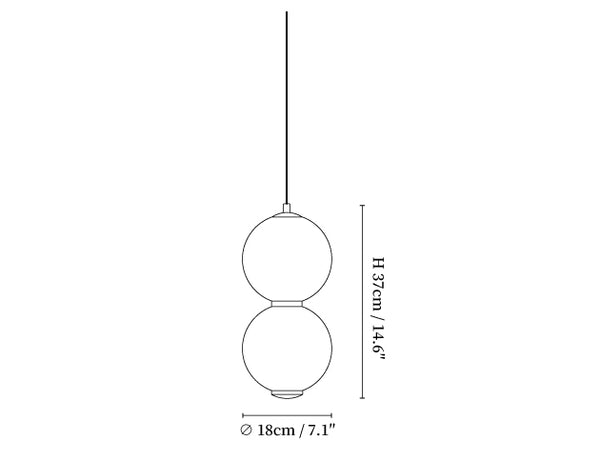 Double Globe Pendant Lamp