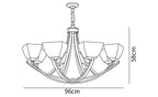 Dover Brass Chandelier