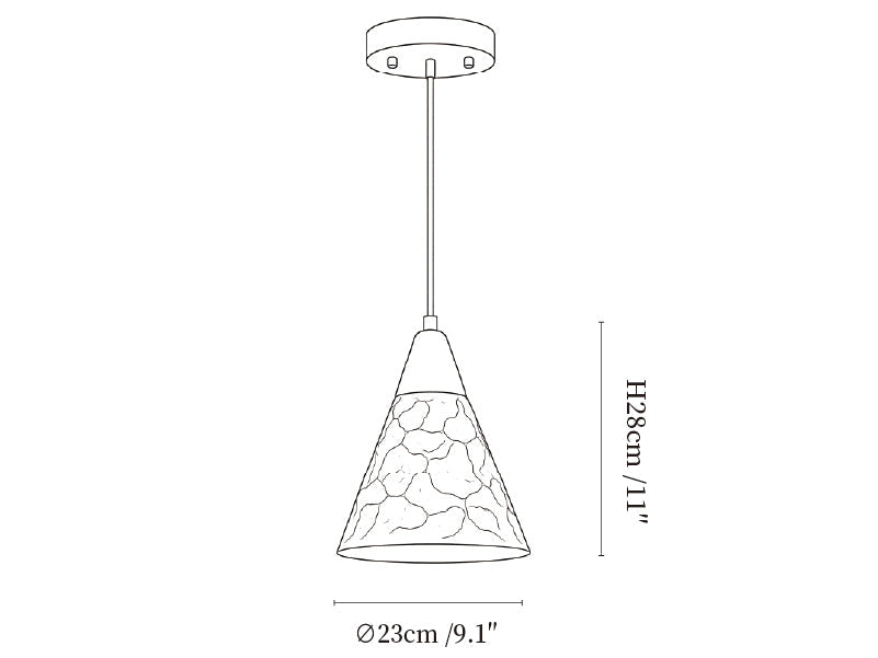 Dravik Hammered Brass Pendant Collection