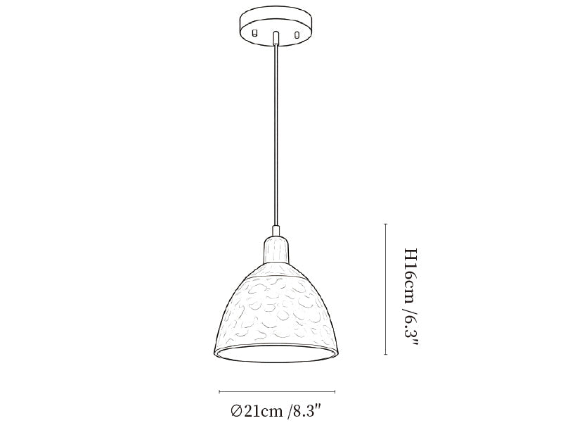 Dravik Hammered Brass Pendant Collection