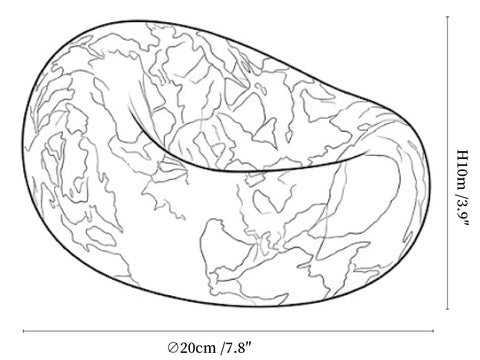 Drift Bowl Marble Tray