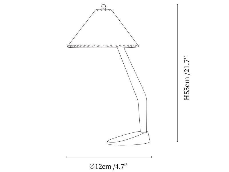 Driftwood Tilt Table Lamp