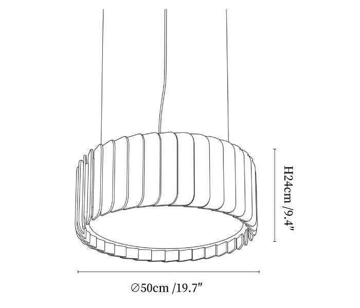 Drum Acoustic Pendant Lamp