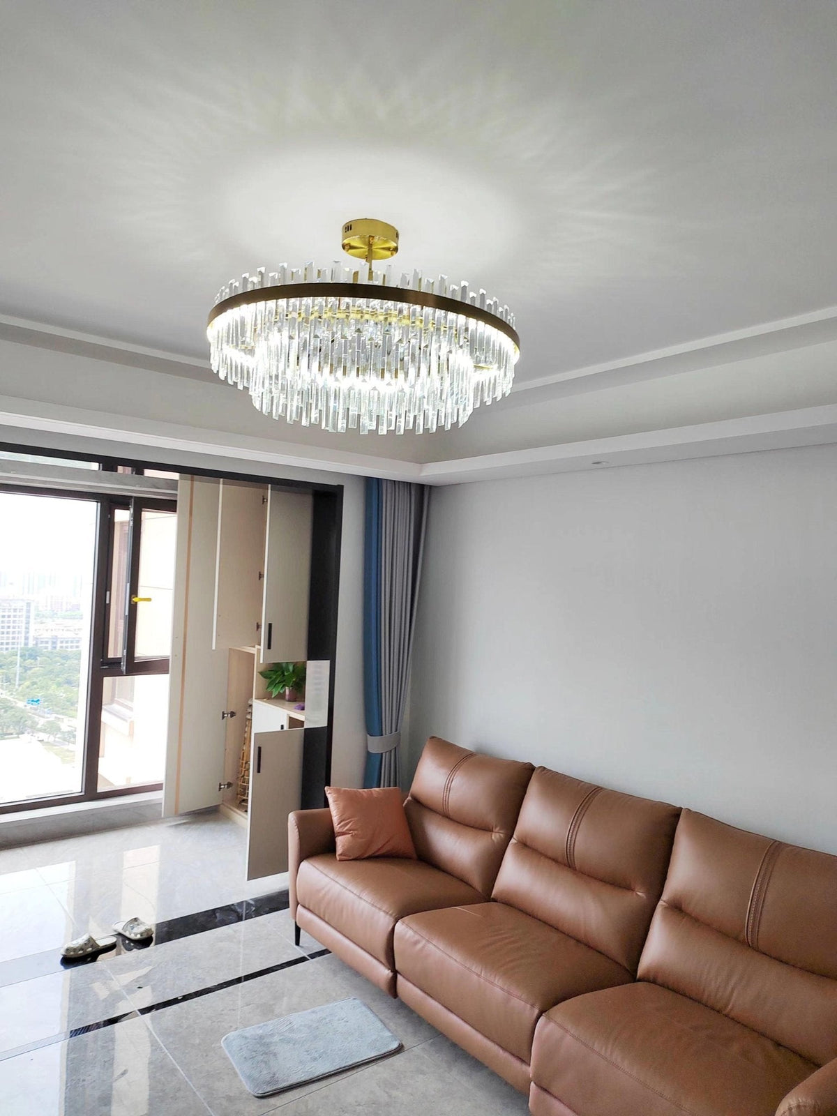 Drum Glass Chandelier