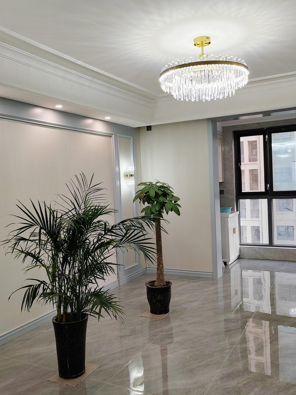 Drum Glass Chandelier