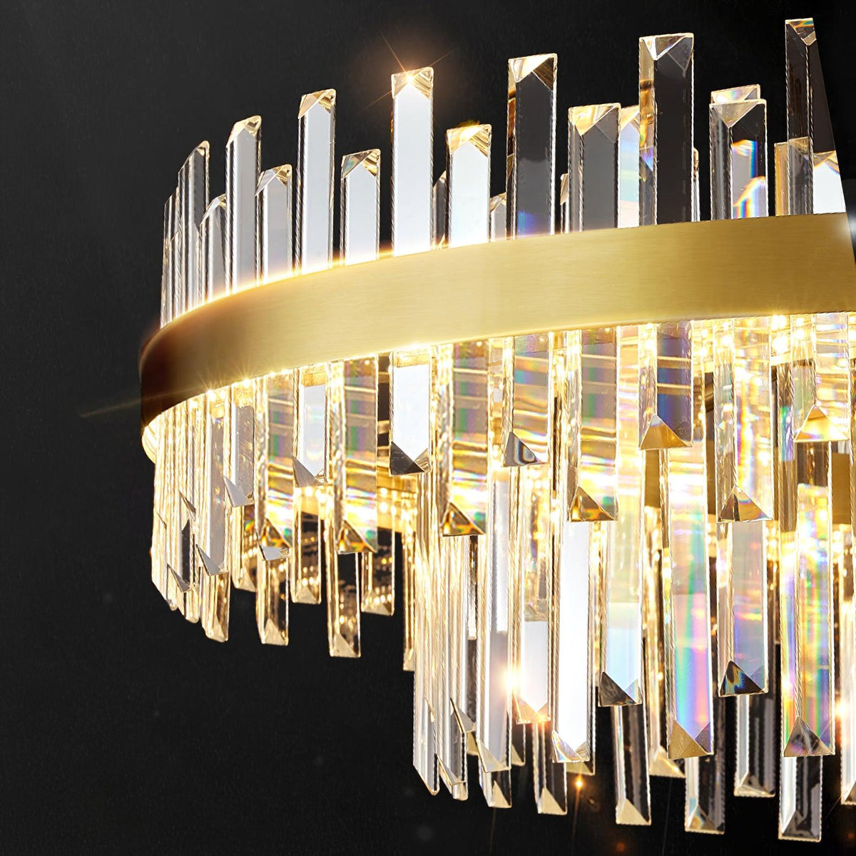 Drum Glass Chandelier