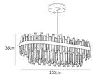 Drum Glass Chandelier