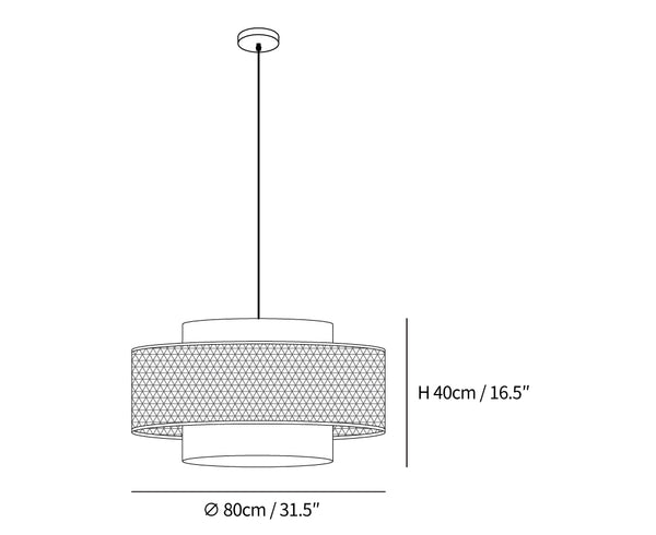 Drum Shade Pendant Light
