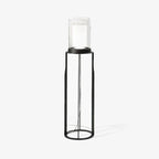Dual Cylinder Glass Floor Lamp