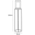 Dual Cylinder Glass Floor Lamp