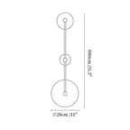 Dual Disc Travertine Wall Sconce