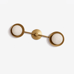Dual Halo Alabaster Wall Light