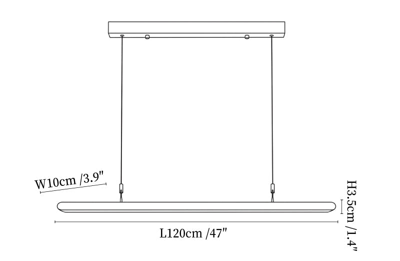 Dual Louver Wood Linear Pendant Lamp