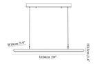 Dual Louver Wood Linear Pendant Lamp