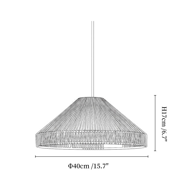 Dune Rope Cone Pendant Lamp