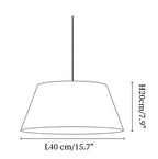 Dune Tapered Fabric Pendant Light