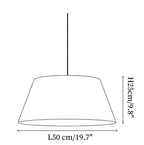 Dune Tapered Fabric Pendant Light