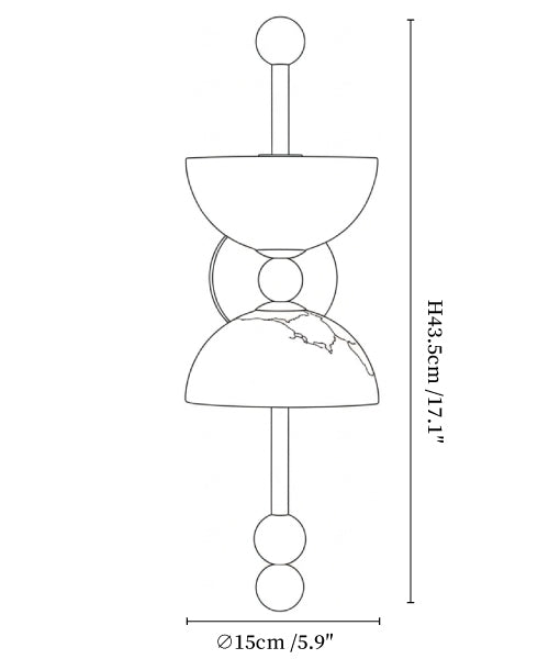 Duo Alabaster Wall Lamp