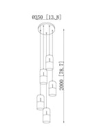 Duotone Capsule Alabaster Pendant Lamp