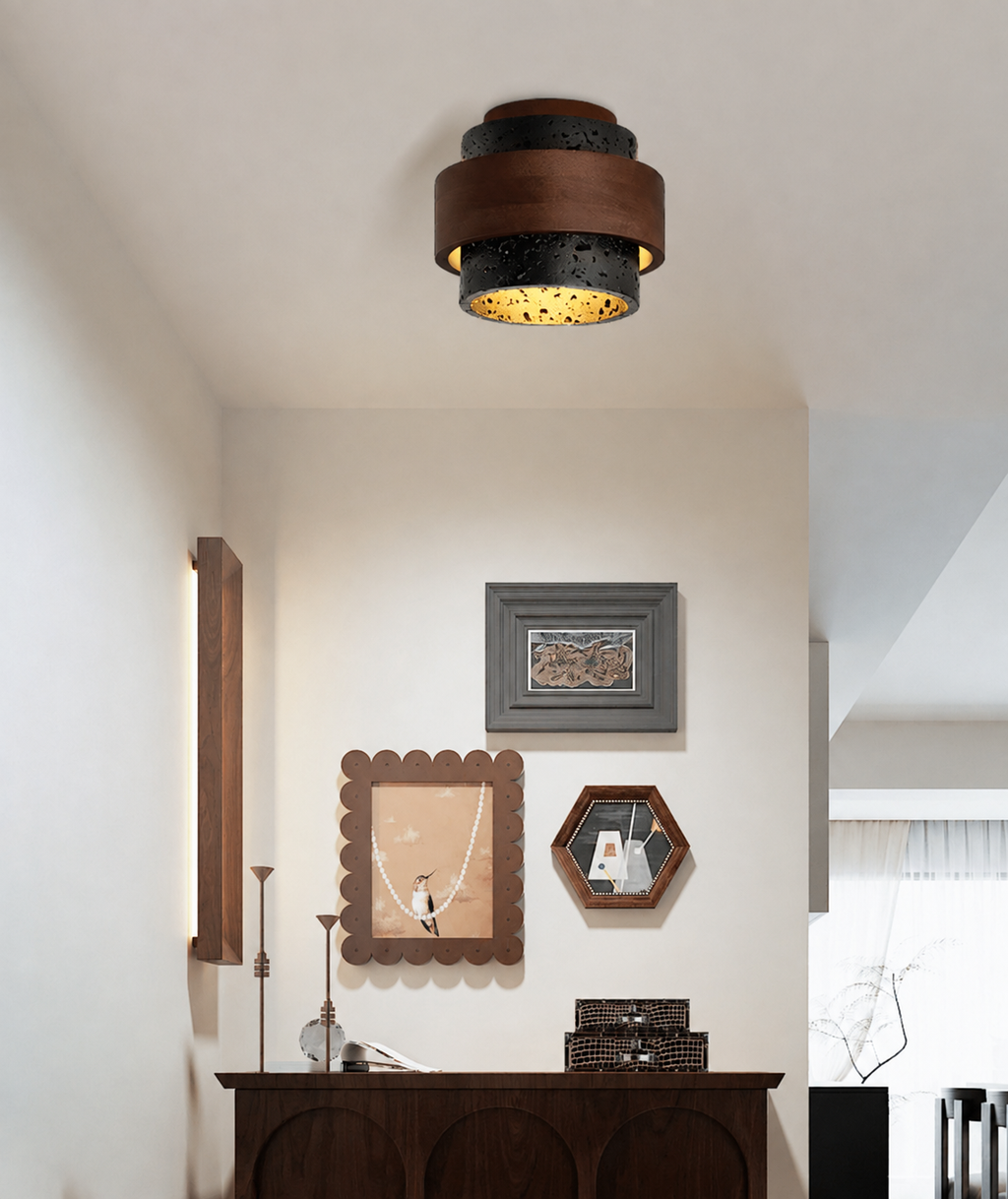 Ebony Ceiling Light