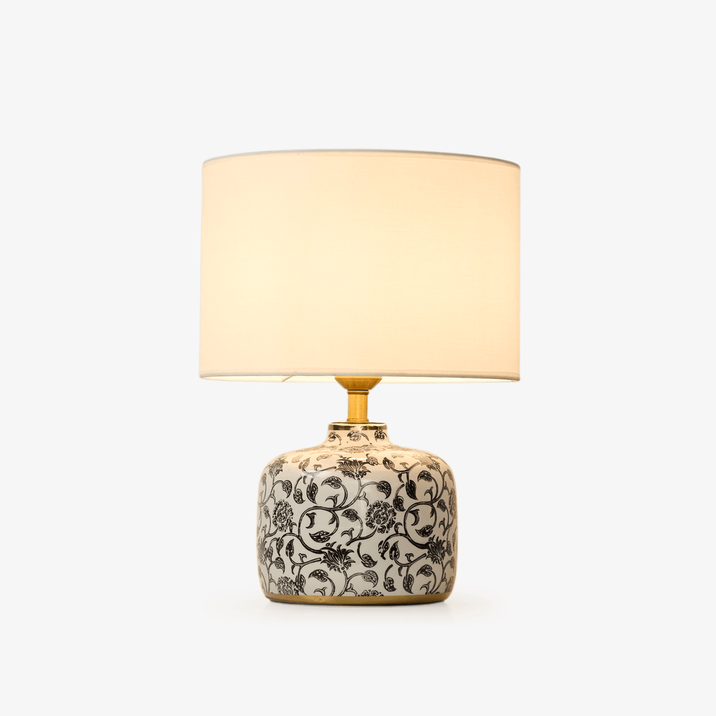 Ebony Vine Ceramic Table Lamp