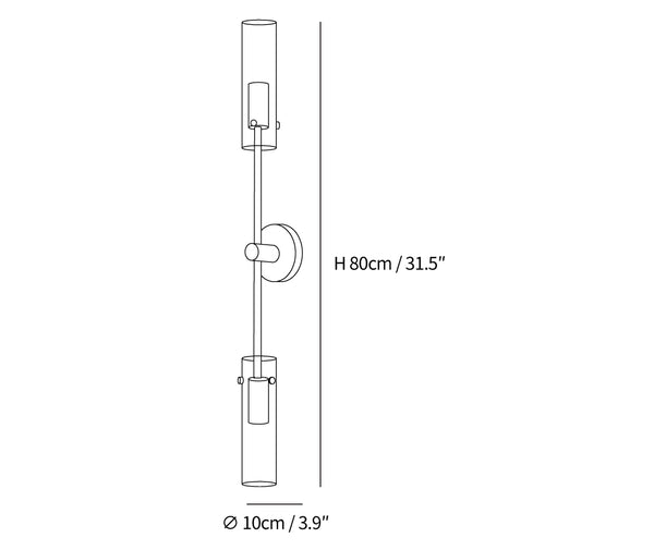 Eclat Vertical Wall Lamp